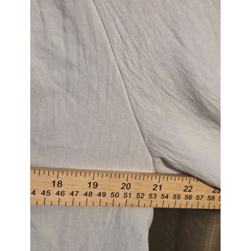 Democracy Boho Oversized Button Up Blouse Women's Size Large White - Picture 8 of 10